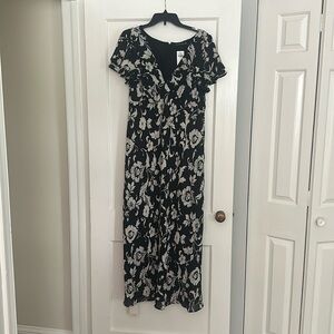 Floor length black dress from Abercrombie and Fitch